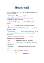 English Worksheet: Using 