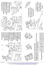 English Worksheet: The Gingerbread Man (Story Mini Book)