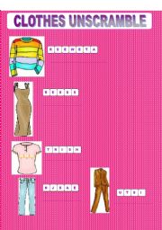 English worksheet: CLOTHES 2