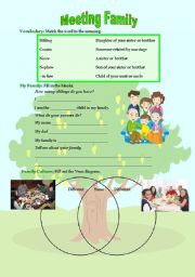 English worksheet: Meeting Family