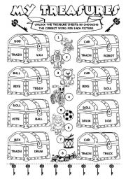 English Worksheet: My treasures (toys)