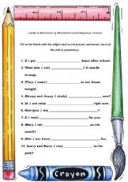 Simple Present and Present Continuous Tense