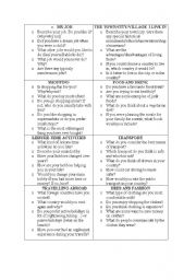 English Worksheet: Conversation flashcards 