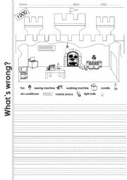 English Worksheet: whats wrong? (there werent...) Inventions