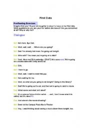 English worksheet: First Date