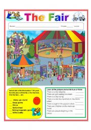 English Worksheet: The fair