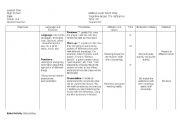 English Worksheet: LESSON PLAN 3: Method used: Silent Way