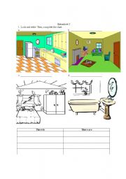 English worksheet: House and furniture