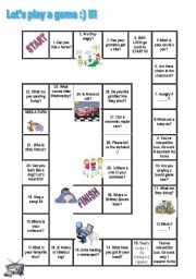 English Worksheet: Superb Board Game For Both Fun And Practice :)