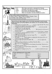 English Worksheet: Restless Jane - Countries and nationalities