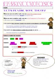 English Worksheet: THE PASSIVE VOICE, THEORY AND PRACTICE