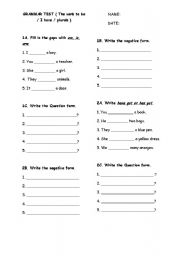 English worksheet: I am