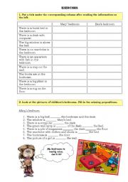 English Worksheet: OUR BEDROOMS (Part 2 out of 2)