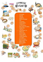 English Worksheet: Chinese food