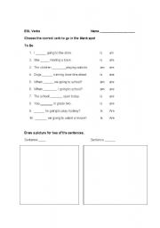 English Worksheet: Verbs - To Be