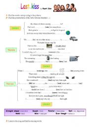 English Worksheet: Last Kiss by Pearl Jam