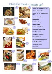 English Worksheet: Chinese food