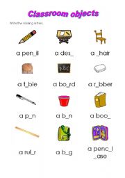 Classroom objects