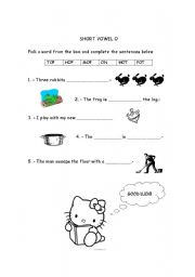 English Worksheet: Phoncis Short Vowel o