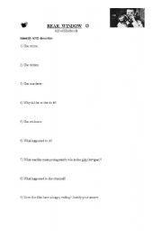 English Worksheet: Rear Window 2