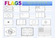 English Worksheet: Countries and Flags