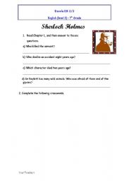 English worksheet: sherlock holmes