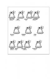 English Worksheet: Colour the frog
