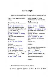 English Worksheet: Lucky by Britney Spears