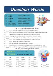 English Worksheet: Question Words 003