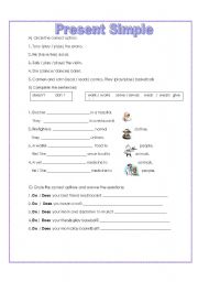 English Worksheet: Present Simple Review