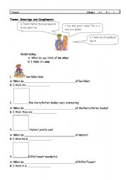 English worksheet: Greetings and Compliments