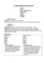 English worksheet: likes & dislikes- part 2 