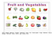 English Worksheet: Fruit and Vegetables