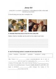 English Worksheet: Jersey Girl