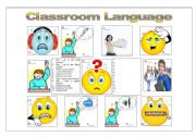 English Worksheet: Basic Classroom Language