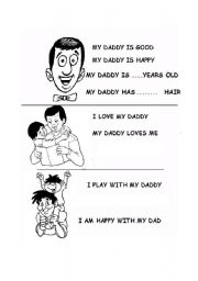 English Worksheet: fathers day