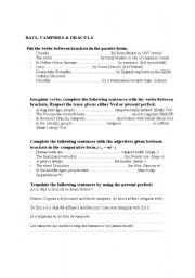 English worksheet: Dracula