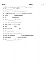 English worksheet: simple present tense