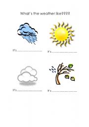 English worksheet: Weather