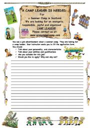 English Worksheet: WRITING ACTIVITY