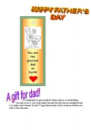 English Worksheet: HAPPY FATHERS DAY!