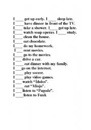 English worksheet: Adverb of frequency