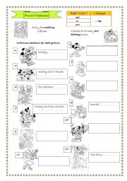 English Worksheet: Present Continuous