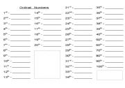 English Worksheet: Numbers