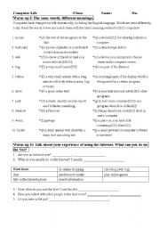 English Worksheet: Computer Life