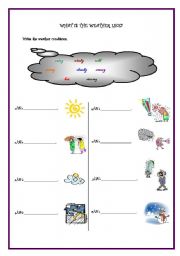 English Worksheet: WEATHER