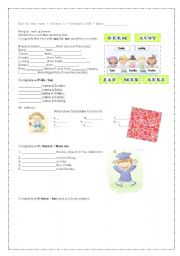 English Worksheet: Test children