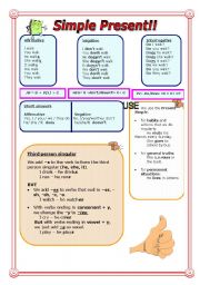 English Worksheet: PRESENT SIMPLE!!