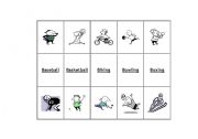 English worksheet: Sports matching