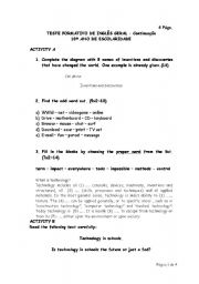 English Worksheet: Evaluation Test